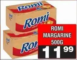 Advance Cash n Carry ROMI MARGARINE 500G offer