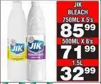 Advance Cash n Carry JIK BLEACH 1.5L offer