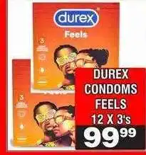 Advance Cash n Carry DUREX CONDOMS FEELS 12 X 3's offer