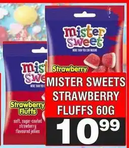 Advance Cash n Carry MISTER SWEETS STRAWBERRY FLUFFS 60G offer