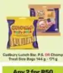 Game Cadbury - lunch bar, p.s or chong treat size bags offer