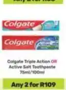 Game Colgate - triple action or active salt toothpaste offer