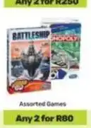 Game Assorted games offer