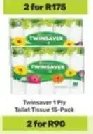 Game Twinsaver - 1 ply toilet tissue 15-pack offer