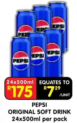 Shoprite PEPSI ORIGINAL SOFT DRINK offer