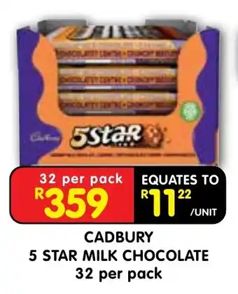 CADBURY 5 STAR MILK CHOCOLATE