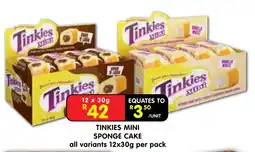 Shoprite Tinkies Mini Sponge Cake offer