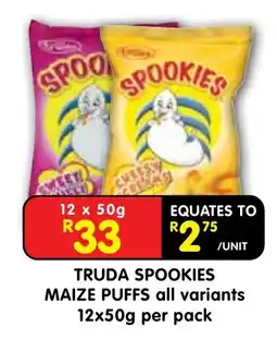 Shoprite TRUDA SPOOKIES MAIZE PUFFS offer