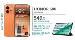 Cellucity Honor 600 offer