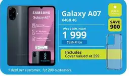 Cellucity Samsung Galaxy A07 offer