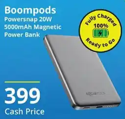 Cellucity Boompods Powersnap 20W 5000mAh Magnetic Power Bank offer