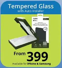 Cellucity TUFF8 Tempered Glass with Auto Installer offer