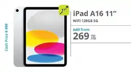 Cellucity iPad A16 11" WiFi 128GB 5G offer