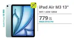 Cellucity iPad Air M3 13" WiFi + eSIM 128GB offer