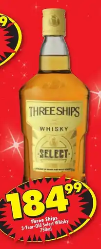 Shoprite Three Ships 3-Year-Old Select Whisky offer