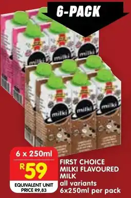 Shoprite First Choice Milki Flavoured Milk offer
