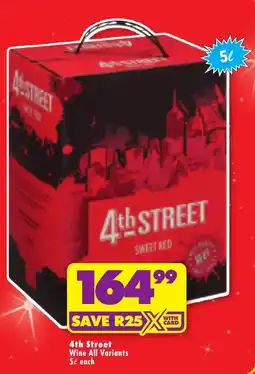 Shoprite 4th Street Wine All Variants offer