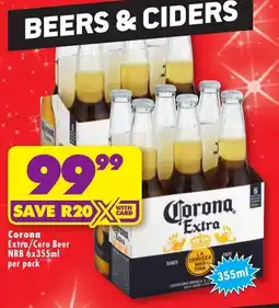 Shoprite Corona Extra/Cero Beer offer