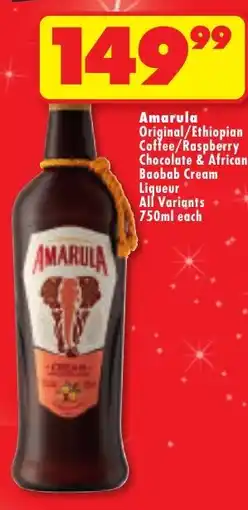 Shoprite Amarula Cream Liqueur offer