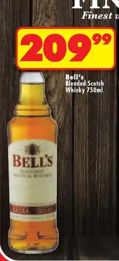Shoprite Bell's Blended Scotch Whisky offer