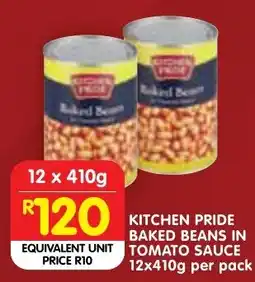 Shoprite Kitchen Pride Baked Beans in Tomato Sauce offer