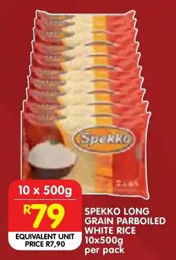 Shoprite Spekko Long Grain Parboiled White Rice offer