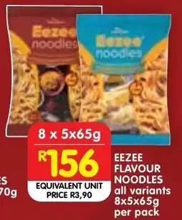 Shoprite Eezee flavour noodles offer