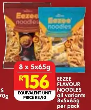 Shoprite Eezee flavour noodles offer