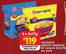 Shoprite FASTMOVE INSTANT NOODLES offer