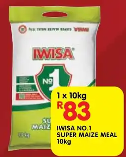 Shoprite IWISA NO.1 SUPER MAIZE MEAL offer