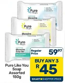Pick n Pay Hypermarket Pure Like You Soap Assorted offer