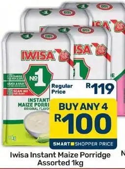 Pick n Pay Hypermarket Iwisa Instant Maize Porridge Assorted offer