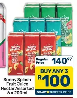 Pick n Pay Hypermarket Sunny Splash Fruit Juice Nectar Assorted offer