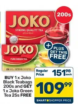 Pick n Pay Hypermarket Joko Black Teabags offer