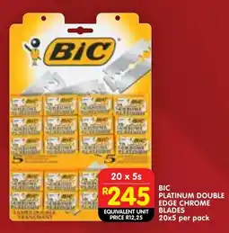 Shoprite BIC PLATINUM DOUBLE EDGE CHROME BLADES offer