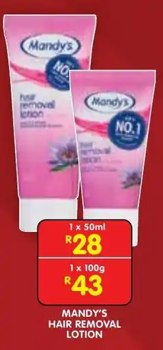 Shoprite Mandy's Hair Removal Lotion offer