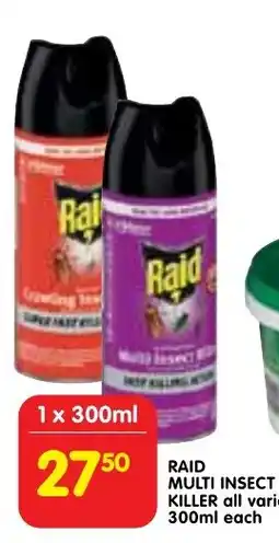 Shoprite Raid Multi Insect Killer offer