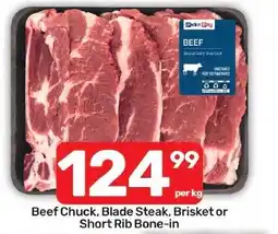 Pick n Pay Hypermarket Beef Chuck, Blade Steak, Brisket or Short Rib Bone-in offer