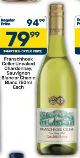 Pick n Pay Hypermarket Franschhoek Cellar Unoaked Chardonnay offer
