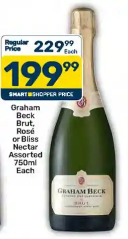 Pick n Pay Hypermarket Graham Beck Brut, Rosé or Bliss Nectar Assorted offer