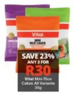Checkers Vital Mini Rice Cakes offer