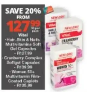 Vital Hair, Skin & Nails Multivitamins Soft Gel Capsules