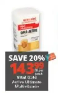 Checkers Vital Gold Active Ultimate Multivitamin offer