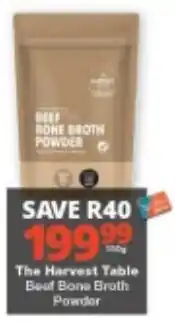 Checkers The Harvest Table Beef Bone Broth Powder offer