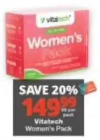 Checkers Vitatech Women's Pack offer