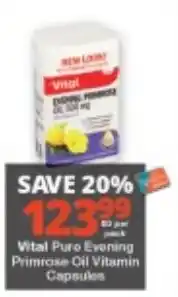 Checkers Vital Pure Evening Primrose Oil Vitamin Capsules offer