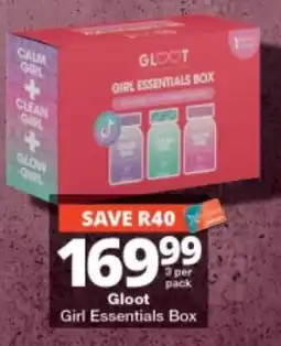 Checkers Gloot Girl Essentials Box offer
