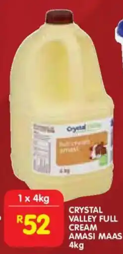 Shoprite Crystal Valley Full Cream Amasi Maas offer