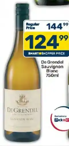 Pick n Pay Liquor De Grendel Sauvignon Blanc offer