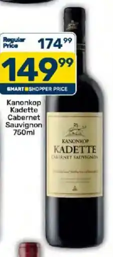 Pick n Pay Liquor Kanonkop Kadette Cabernet Sauvignon offer